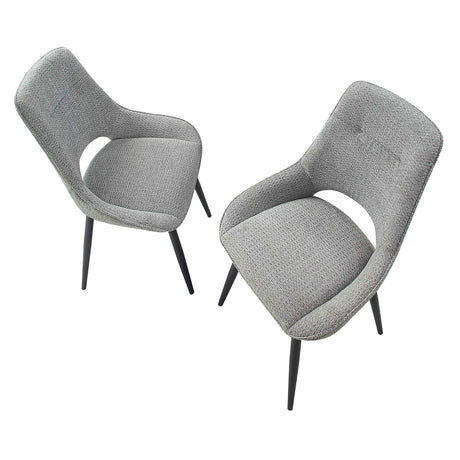 Thea Gray Side Chair, Set of 2 by Homelegance at Eve Furniture