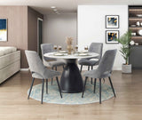 Thea Gray Side Chair, Set of 2 by Homelegance at Eve Furniture