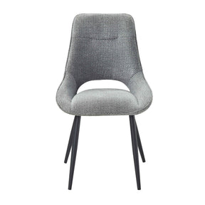 Thea Gray Side Chair, Set of 2 by Homelegance at Eve Furniture