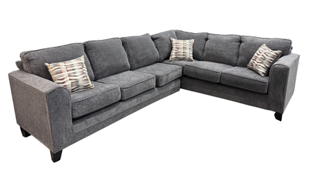 Thea Grey 2-Piece Sectional by New Era Innovations at Eve Furniture