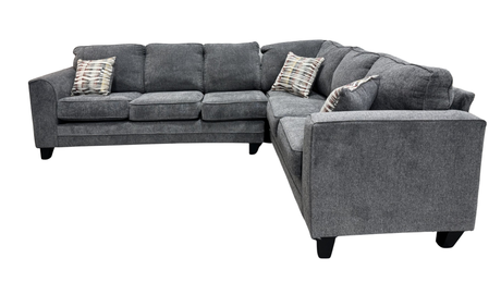 Thea Grey 2-Piece Sectional by New Era Innovations at Eve Furniture