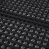 Thea Matte Black Wicker Trays (Set of 2) by Mercana at Eve Furniture