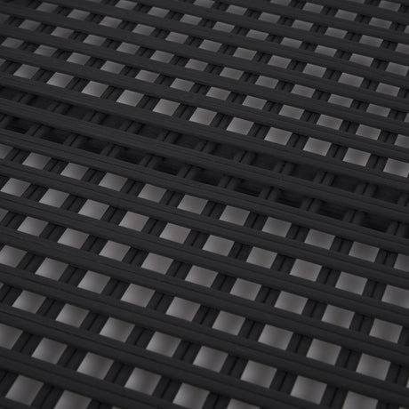 Thea Matte Black Wicker Trays (Set of 2) by Mercana at Eve Furniture