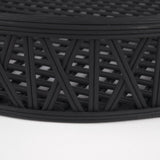 Thea Matte Black Wicker Trays (Set of 2) by Mercana at Eve Furniture