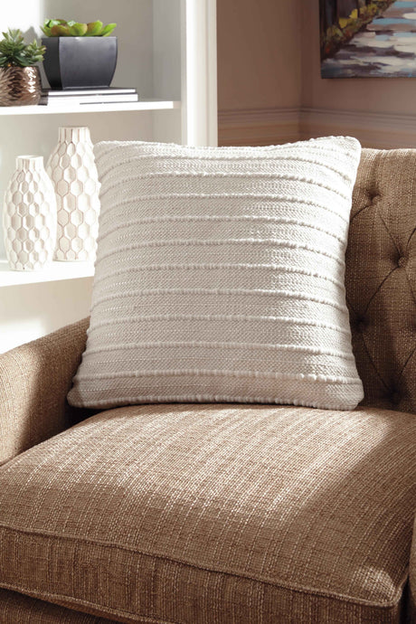 Theban Cream Pillow by Ashley at Eve Furniture