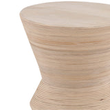 Theda Side Table, Light Natural by Dovetail at Eve Furniture