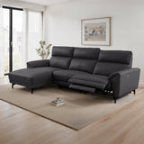 Themis Black Power Sectional with Left Chaise by Furniture of America at Eve Furniture