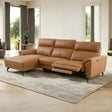 Themis Brown Clay Power Sectional with Left Chaise by Furniture of America at Eve Furniture