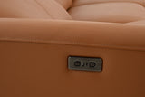 Themis Brown Clay Power Sectional with Right Chaise by Furniture of America at Eve Furniture