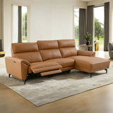 Themis Brown Clay Power Sectional with Right Chaise by Furniture of America at Eve Furniture