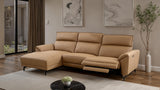 Themis Light Brown Power Sectional with Left Chaise by Furniture of America at Eve Furniture