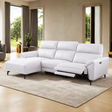 Themis White Power Sectional with Left Chaise by Furniture of America at Eve Furniture