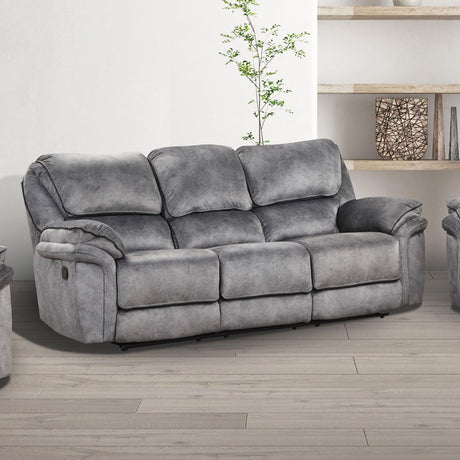 Themis Gray Manual Sofa by Furniture of America at Eve Furniture