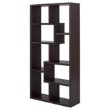 Theo Cappuccino 10-Shelf Bookcase