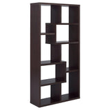 Theo Cappuccino 10-Shelf Bookcase