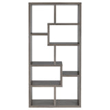 Theo Weathered Gray 10-Shelf Bookcase