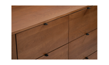 Theo 6 Drawer Dresser Brown by Moe's Home at Eve Furniture