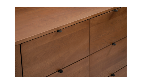 Theo 6 Drawer Dresser Brown by Moe's Home at Eve Furniture