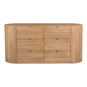 Theo 6 Drawer Dresser Natural by Moe's Home at Eve Furniture