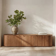 Theo Brown Media Bench by Moe's Home at Eve Furniture