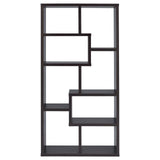 Theo Cappuccino 10-Shelf Bookcase by Coaster at Eve Furniture