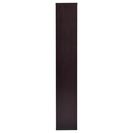 Theo Cappuccino 10-Shelf Bookcase by Coaster at Eve Furniture