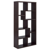 Theo Cappuccino 10-Shelf Bookcase by Coaster at Eve Furniture