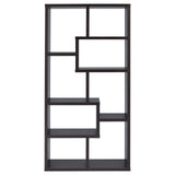Theo Cappuccino 10-Shelf Bookcase by Coaster at Eve Furniture