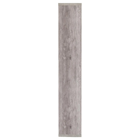 Theo Gray Driftwood 10-Shelf Bookcase by Coaster at Eve Furniture