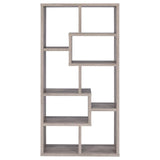 Theo Gray Driftwood 10-Shelf Bookcase by Coaster at Eve Furniture