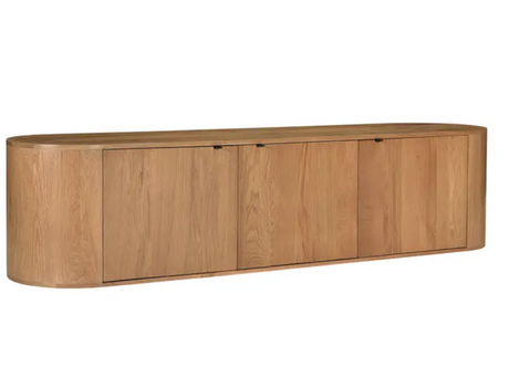 Theo Media Bench Natural by Moe's Home at Eve Furniture