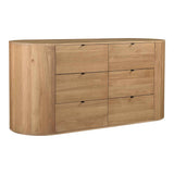 Theo Natural 6 Drawer Dresser by Moe's Home at Eve Furniture