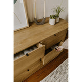 Theo Natural 6 Drawer Dresser by Moe's Home at Eve Furniture