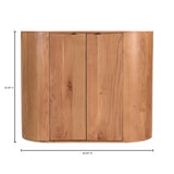 Theo Natural Cabinet by Moe's Home at Eve Furniture