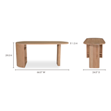 Theo Natural Desk by Moe's Home at Eve Furniture