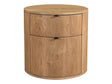 Theo Natural Two Drawer Nightstand by MOES at Eve Furniture