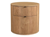Theo Natural Two Drawer Nightstand by MOES at Eve Furniture