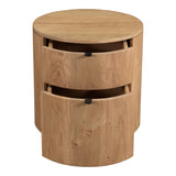 Theo Natural Two Drawer Nightstand by Moe's Home at Eve Furniture