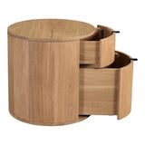 Theo Natural Two Drawer Nightstand by Moe's Home at Eve Furniture
