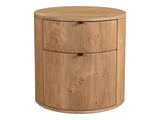 Theo Natural Two Drawer Nightstand