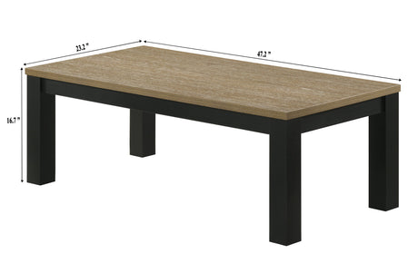 Theo Natural/Black 3-Piece Cocktail Set by Crown Mark at Eve Furniture