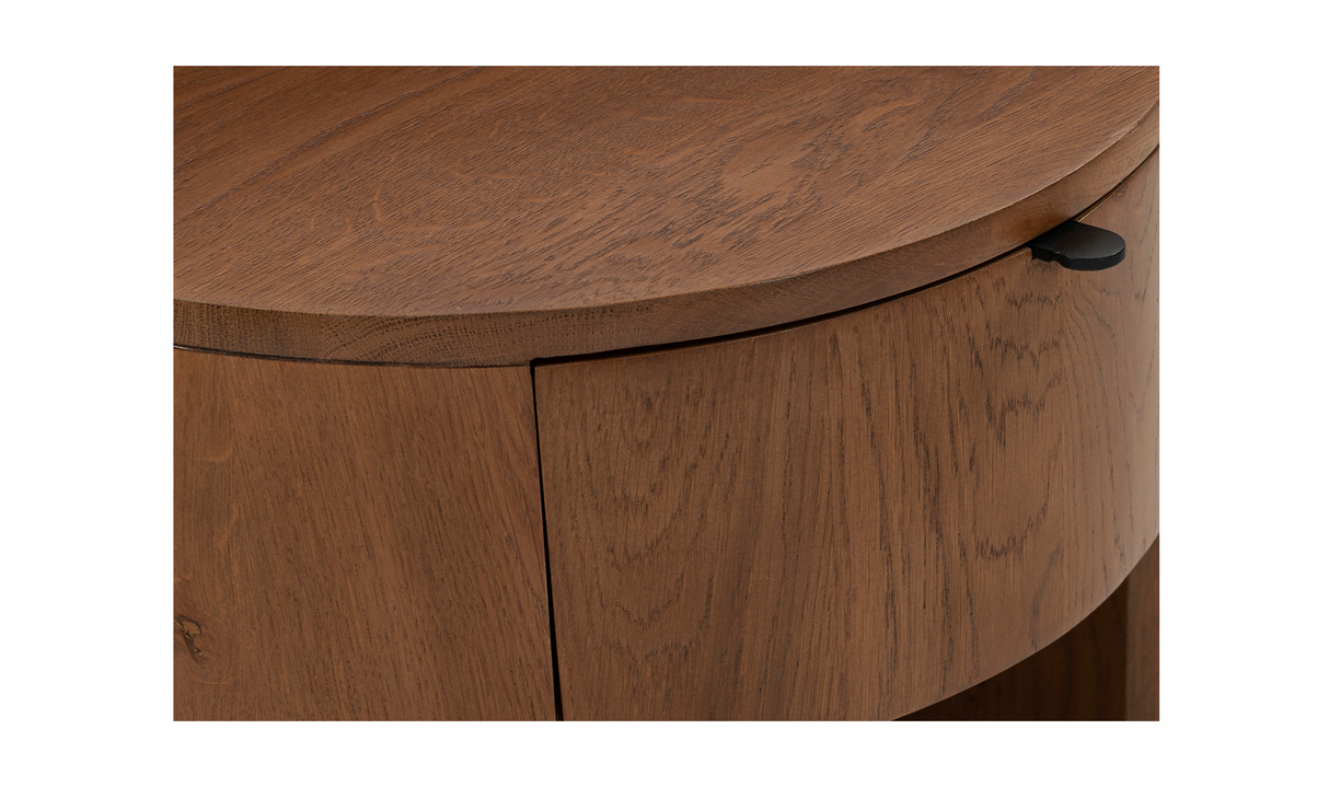 Theo One Drawer Nightstand Brown by Moe's Home at Eve Furniture