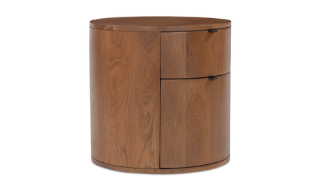 Theo Two Drawer Nightstand Brown by Moe's Home at Eve Furniture