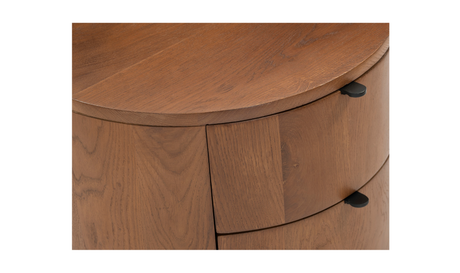Theo Two Drawer Nightstand Brown by Moe's Home at Eve Furniture