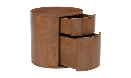 Theo Two Drawer Nightstand Brown by Moe's Home at Eve Furniture