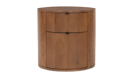Theo Two Drawer Nightstand Brown by Moe's Home at Eve Furniture