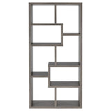 Theo Weathered Gray 10-Shelf Bookcase by Coaster at Eve Furniture