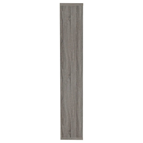 Theo Weathered Gray 10-Shelf Bookcase by Coaster at Eve Furniture