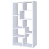 Theo White 10-Shelf Bookcase by Coaster at Eve Furniture