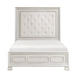 Theodora Pearl White California King Bed by Homelegance at Eve Furniture